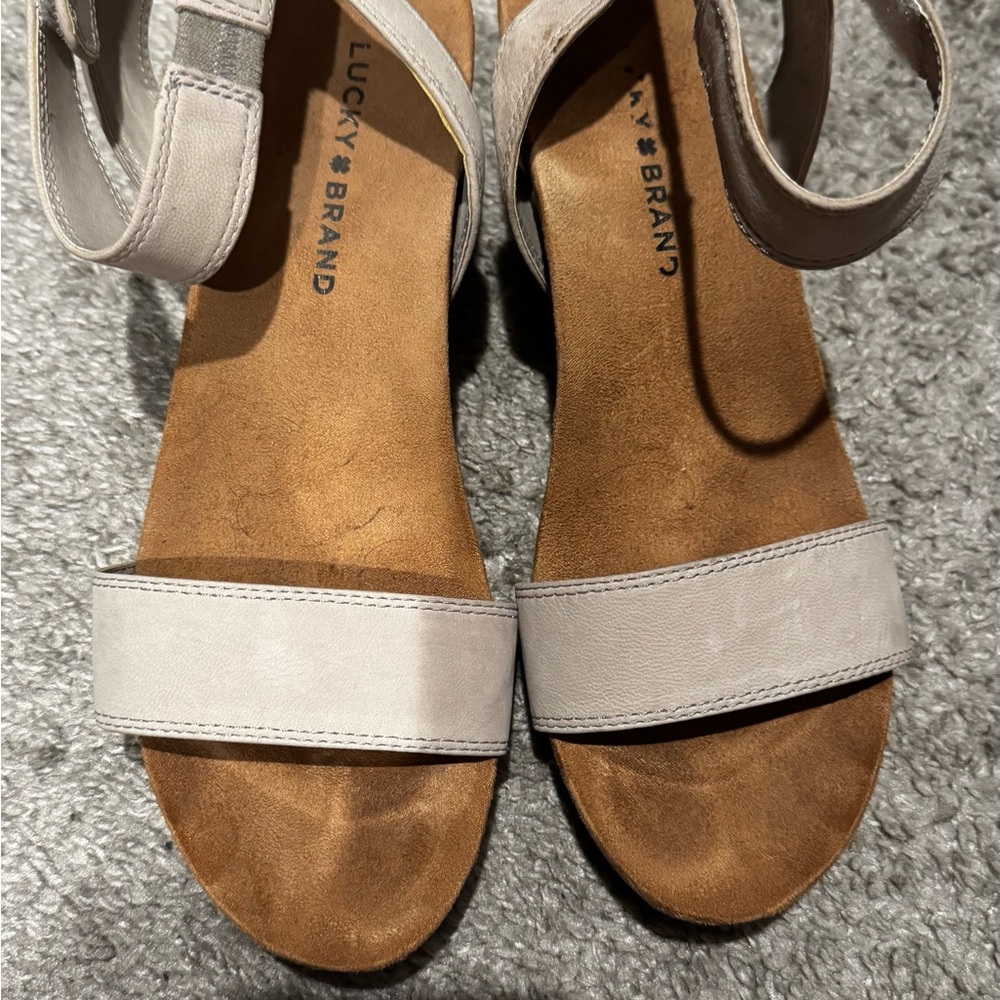 Lucky Brand Gray Wedges, Women’s Size 8